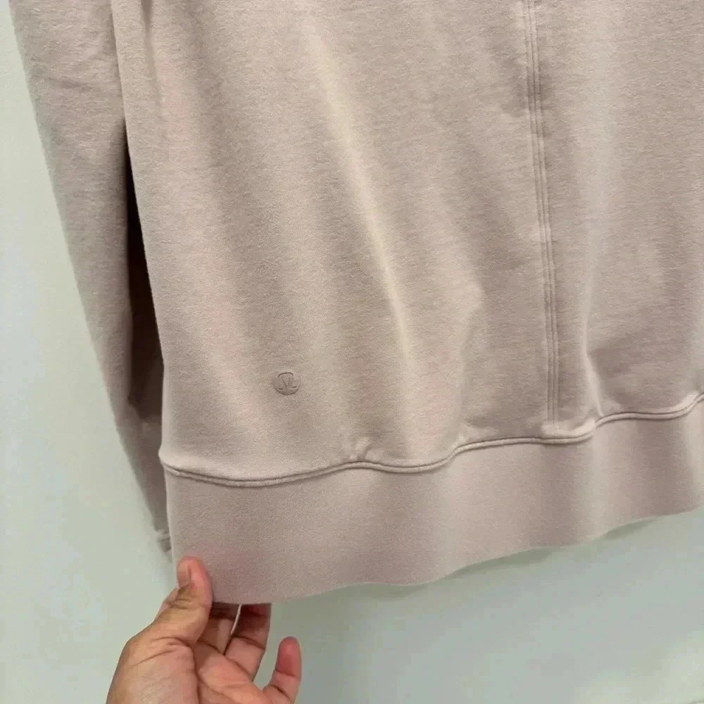 Lululemon Go Forward Blush Pink Pullover‎ Turtleneck Sweatshirt Size 8